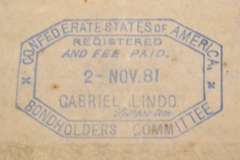 April 1 1863 $500 Confederate States Of America Coupon Bond