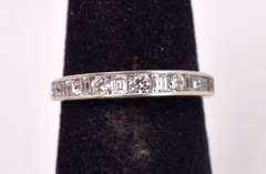 CZ Set Ring in 14K White Gold