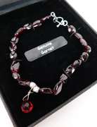Sterling Garnet Bracelet - MIB