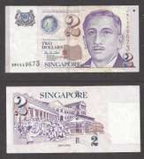 $2 1999 Singapore Currency Extremely Fine