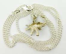 Sterling Good Luck Elephant Pendant & Chain