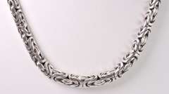 Brilliant Byzantine Necklace in Sterling Silver