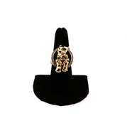 Pop Out Handmade 14k Gold Italian Resting Panther Ring