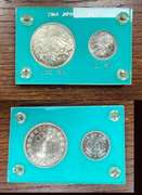 1964 Japan Olympics 100 and 1000 Yen in original case.