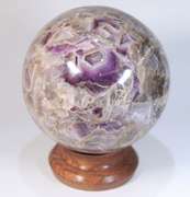 Massive Chevron Amethyst sphere weighing over 5 pounds!