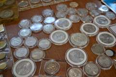 Lot Of Various Coins/Displays/Token/Medal Lot. Contains No Gold.