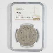FAIR 2 1887-O Morgan Silver Dollar - Graded NGC LOW BALL