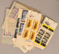 63 5 Cent and 24 8 Cent Mint US Plate Blocks