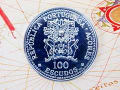Portugal Acores-Azores Uncirculated 925 Silver Coin