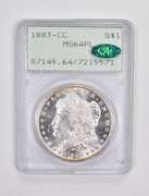 MS64 PL 1883-CC Morgan Silver Dollar CAC Graded PCGS Rattler Upgrade?