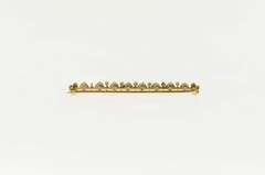 14K Yellow Gold Victorian Cornflower Sapphire Seed Pearl Pin/Brooch