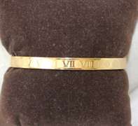 Golden Color Roman Numeral Bracelet