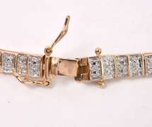 Gold Plated Bracelet in Sterling Silver