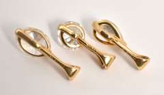 Nice Trio of CZ & 14k Pendants