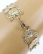 Elegant Sterling Filigree Bracelet