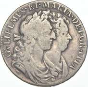 1689 Great Britain 1/2 Crown - William & Mary