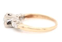 Vintage Yellow Gold Diamond Engagement Ring