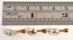 Nice Trio of CZ & 14k Pendants