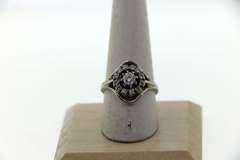 Divine 14k White Gold Diamond Halo Ring