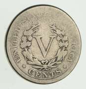 1886 Liberty V Nickel - Circulated