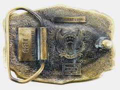 Colorado Silver State 1981 Brass Belt Buckle