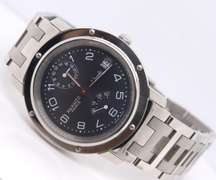 Hermes Stainless Steel Navy Blue Watch