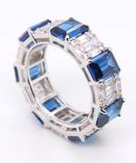 Sterling Silver Cubic Zirconia Band