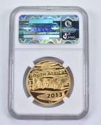 PF70UCAM 2013 South Africa 100 Rand 1 Oz .999 Fine Gold Zebra NGC