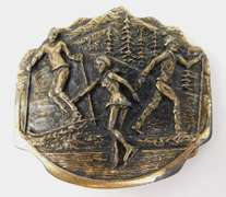 1984 Winter Sports Belt Buckle