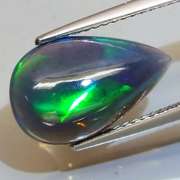 Magnificent 3.06ct teal and green flashing Black Opal