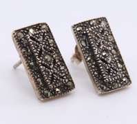Vintage Set of Marcasite Necklace, Bracelet & Earrings
