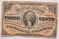 3 Cent Factional Currency Third Issue Note