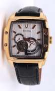 Bulova Automatic Dual Aperture Silver Dial Watch