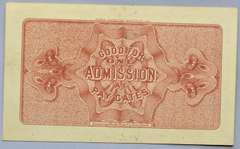 1893 Columbian Exposition Admission Ticket