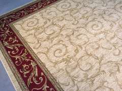 FRENCH SCROLL DESIGN RUG 6x8