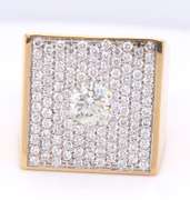 Powerful Yellow Gold 1ct Round Brilliant Cut Diamond Ring