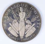 1968 Haiti 25 Gourdes Silver Round - Better