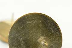 Gold Filled Retro Black Onyx Geometric Round Statement Earrings