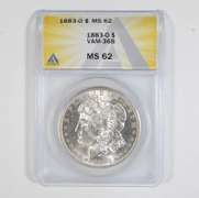 MS62 1883-O Morgan Silver Dollar - VAM-36B - Graded ANACS