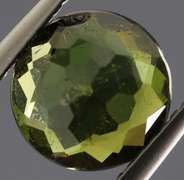 Rich 2.12ct natural olive green Tourmaline solitaire