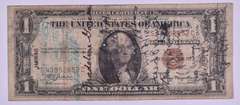 1935-A $1 US Silver Certificate - Hawaii Overprint - Short Snorter