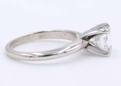 Majestic White Gold Princess Cut Solitare Engagement Ring