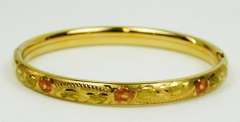 Kiddie Kraft Vintage Childs Gold-Filled Bangle Bracelet