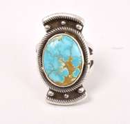 Turquoise Ring in Sterling Silver