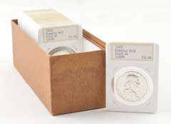 Group Of 19 Proof Franklin Half Dollars In Hannes Tulving Holders