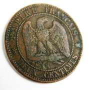 Rare 1854 Napoleon French Empire Coin