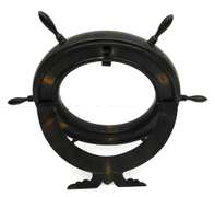 Vintage Large Naval Ship's Wheel Pocket Watch Holder