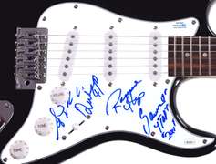The Four Tops Autographed Signed Guitar ACOA
