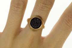 10K Yellow Gold 1954 University of North Carolina Black Onyx Ring
