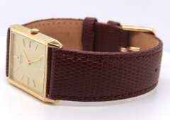 Seiko Rectangular Champagne Dial Quartz Watch